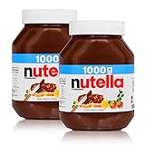 2x Ferrero Nutella Glas Brotaufstrich Schokolade 1000g