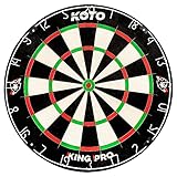 KOTO - King Pro Dartscheibe (Offizielle Turniermaße) Afrikanische Sisal &...