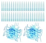 HUAZIZ 500 Stück Transparent Blue Pipettenspitzen 1000 UL/1ml Labor...