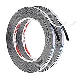 PATIKIL 5m/16.4ft Versiegelung Schaumstoff Klebeband 5mm Breit 1mm Dicke...