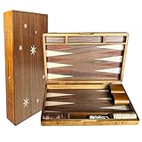 Syrace Holz-Inlay-Backgammon-Set, Klassische Backgammon-Sets...