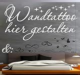 Sprüche Wandtattoo selber gestalten Wunschtext Wandaufkleber Name Datum...