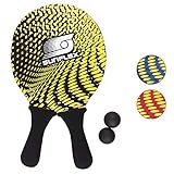 Sunflex Neopren Beachball Set Splash mit Zwei Schlägern und Zwei Bällen...