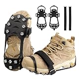 Yanbaozi Steigeisen, Schuhspikes, Schuhkrallen, mit 11 Edelstahl Zähne...