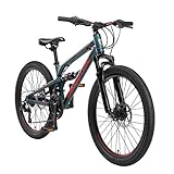 BIKESTAR Kinder Fahrrad Aluminium Fully Mountainbike 21 Gang Shimano,...