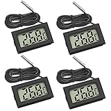 Thlevel Digital LCD Thermometer Temperatur Monitor mit Externem Sensor für...