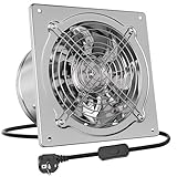 HG Power Badlüfter 200mm Abluftventilator Leise Ventilator 980m³/h...