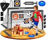 KESSER® Fussballtor 2er Set | Tolles Fußball Geschenk für Kinder, Indoor...
