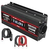 LVYUAN Wechselrichter DC 12V auf AC 230V 2600W Spannungswandler mit EU...