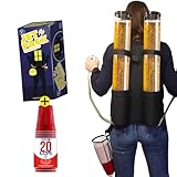 Doppelte Biergiraffe Jet Pack | Getränkespender | Rucksack | Premium...