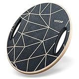 Vesta+ Balance Board aus Nachhaltigem Eichenholz + Fitness App - Testsieger...