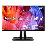 ViewSonic VP3256-4K 80 cm (32 Zoll) Fotografen Monitor (4K-UHD, IPS, 100%...