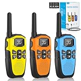 3er Set,NXGKET Walkie Talkie Aufladbar für Erwachsene Kinder...