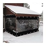 Wasserdicht Outdoor Vorhang für Pavillons Balkon Pergola Transparent PVC...