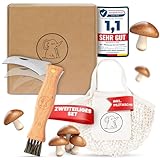 Eli® Pilzmesser mit Bürste und Tasche aus Baumwolle - hochwertiges...