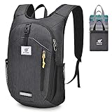 SKYSPER Rucksack Herren 10L Klein Wanderrucksack Faltbarer Tagesrucksack...