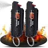 2 x Wilhelm Pfefferspray 16 ml Schlüsselanhänger schwarz Tierabwehr...