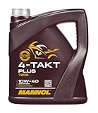 Original MANNOL 1x4 Liter 4-Takt Plus 10W-40 API SL JASO MA2 Öl...