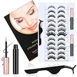 Magnetische Wimpern, Magnetische Flüssiger Eyeliner, 3D Dicke Lange...