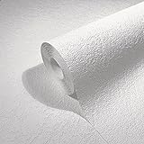 marburg Tapete Weiß Struktur Putzoptik für Wohnzimmer Schlafzimmer Made...
