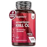 Omega 3 Krillöl Kapseln - 1000mg mit Astaxanthin - EPA & DHA für Herz &...