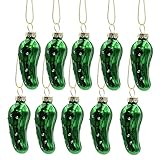 10 x Weihnachtsgurke Glas Gurke 6cm Baumschmuck Christmas Pickle...