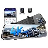 AZDOME 12' PG17 4K Spiegel Dashcam mit Rückfahrkamera, Auto Kamera mit...