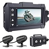 IXROAD Dashcam Motorrad Kamera Vorne Hinten 1080P Wasserdicht mit 3'...