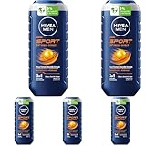 NIVEA MEN Sport Duschgel, pH-hautneutrale Pflegedusche für Männer mit...
