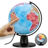 ORBIT Globes & Maps - Schülerglobus - 16cm Mini-Leucht-Globus mit...