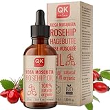 Hagebuttenöl BIO - 100% reines organisches veganes - 50 ml Glasflasche -...