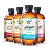 Gutsy Captain Kombucha Trial Pack - Bio Kombucha Tee, Lebendige Kulturen,...