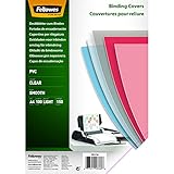 Fellowes PVC Deckblatt für Plastikbindung und Drahtbindung - Stärke 150...