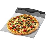 com-four® Pizzaschieber aus Edelstahl - Tortenhebe-Blech mit...