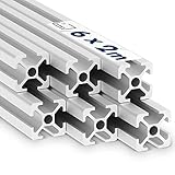 tktrading24 Alu Profil 6 Stück 20x20mm 2m System-, Montage-,...