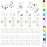 LED Strip Verbinder 4 Polig 10mm LED Strip Eckverbinder 35 Stück LED...