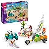 LEGO Friends Strandabenteuer mit Hunden, Bauspielzeug für Mädchen ab 6...