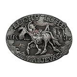 Xwest 3D Western Lucky Luke Belt Buckle Cowboy Cowgirls Buckles...