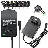 Retoo Universal AC Adapter 12V Netzteil mit 7 Austauschbare Spitzen auf DC...