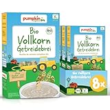 Pumpkin Organics Bio Vollkorn Getreidebrei (8er Pack) mit sanft-cemiger...
