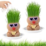 2 Stück Graskopf Kinder Graskopf Puppenpflanze, Graskopf Wachsende...