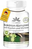 Baldrian-Extrakt Plus mit Hopfen und Melisse - 60 Kapseln - vegan |...