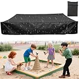 Sandkasten Abdeckplane 125x125x20cm, Sandkastenabdeckungen Sandkasten Netz...