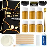 deuvuo Kintsugi Reparatur Set, 21 Stück Kintsugi Set Gold Um Ihre...