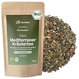 BIO Mediterraner Kräutertee mit Olivenblättern, Basilikum, Rosmarin,...