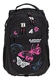 ELEPHANT Schulrucksack Hero Signature Rucksack Motiv 12679 (Butterfly Black...