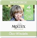Moltex Pure & Nature Öko Windeln Größe 4 Maxi (9-15 kg) Monatsbox - 174...