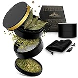 Home Coast ® Premium Grinder schwarz| Crusher Ø 63mm 4teilig | Nano...