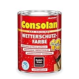 Consolan Wetterschutz-Farbe; 0,75 ml; Dunkelbraun