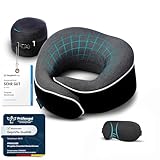 Proglobe Nackenkissen Flugzeug, Reisekissen 100% Memory Foam,...